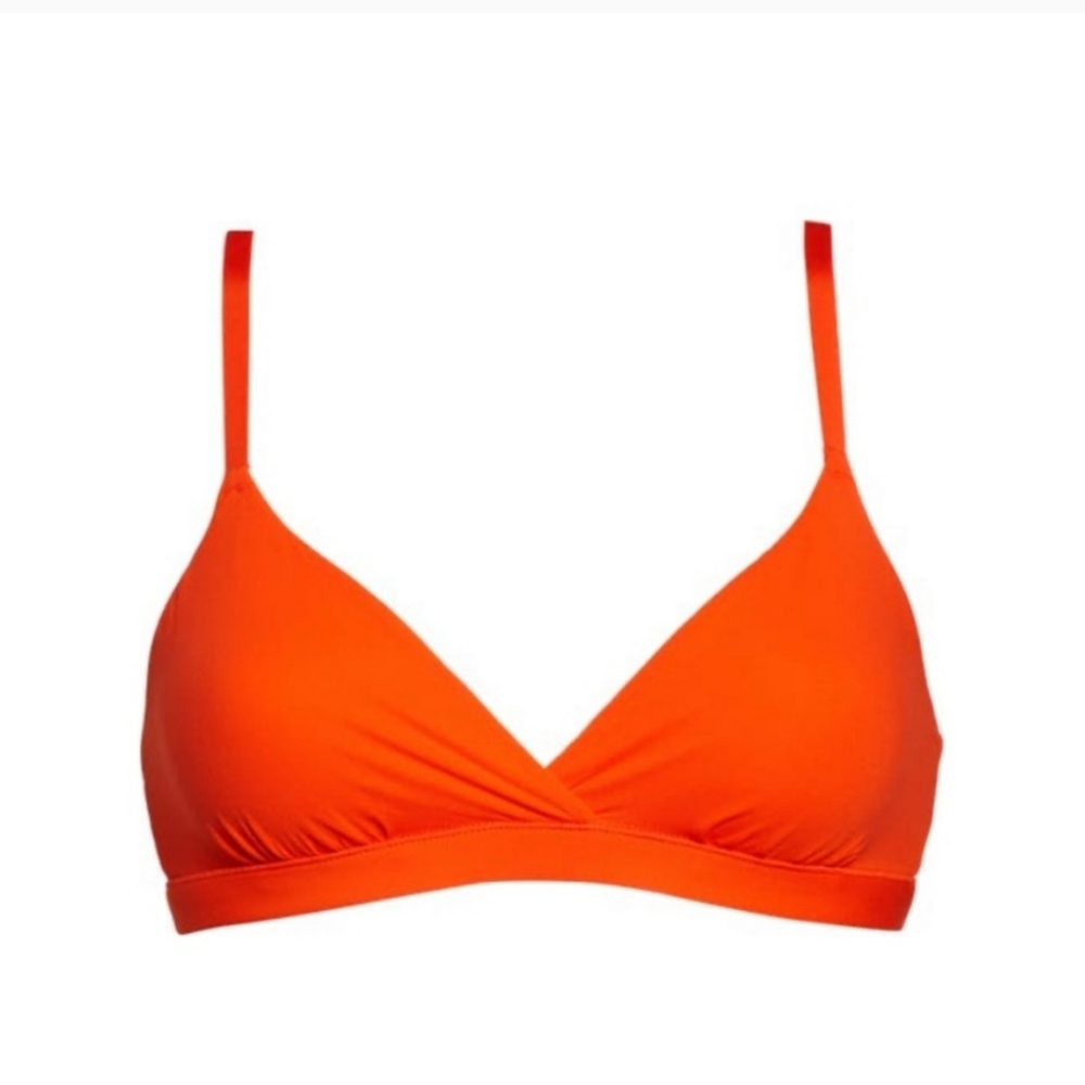 NWT SKIMS FITS EVERYBODY TRIANGLE BRALETTE IN NEON ORANGE